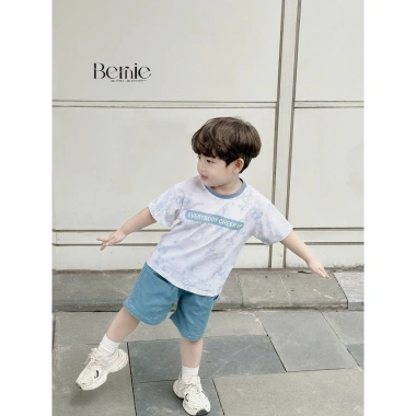 Set Bộ cộc tay bé trai Bernie Họa Tiết Loang CHEER UP 9-26kg Giá 245.000₫ 3