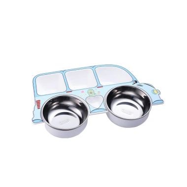 Set bộ đồ ăn trẻ em thép không gỉ 304, 5 mảnh lưới vui nhộn, siêu chống sốc – Giá ưu đãi 190.714₫