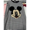 Set bộ đồ nữ kẻ ngang dài tay Thêu Xù Chuột Mickey Vinia M1.210 – Giá 119.000₫