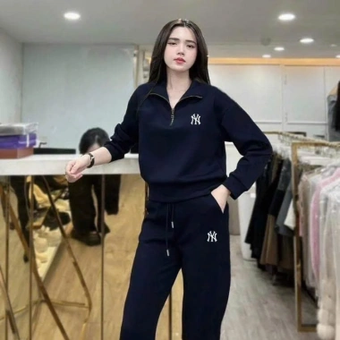 Set bộ đồ thể thao MLB NY dài tay, sang xịn, chất đẹp, form cơ bản - 430.000₫