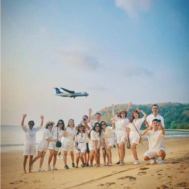 Set Bộ Đũi Trắng Đôi Gia Đình Team Building Du Lịch Biển Giá Ưu Đãi 200k
