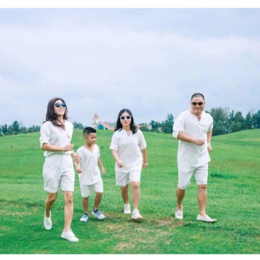 Set Bộ Đũi Trắng Đôi Gia Đình Team Building Du Lịch Biển Giá Ưu Đãi 200k