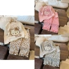 Set Bộ Len Quần In Đốm 2.026 Họa Tiết Mèo Kitty Bé Gái Dễ Thương Măc Tết Giá 99.000đ 7