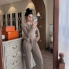 Set bộ len tăm đỉnh nơ ngực viền bèo 3 màu mùa thu đông – Sẵn ship, giảm còn 379k 2