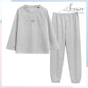 Sét bộ mặc nhà nữ thêu mặt cười áo nỉ dài tay quần jogger tổ ong xinh giảm 139k SanieeClothes 8