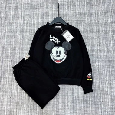 Set bộ Micky siu hot nỉ 2 da cao cấp, in ép nhiệt toàn tay - Giá chỉ 175k