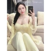 Set Bộ Ngủ 3 Món Thun Cotton Ren + Áo Choàng Tiểu Thư QCCC Loại 1 Xíu Sleepwear - Giá chỉ 595k 5
