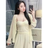 Set Bộ Ngủ 3 Món Thun Cotton Ren + Áo Choàng Tiểu Thư QCCC Loại 1 Xíu Sleepwear - Giá chỉ 595k 10