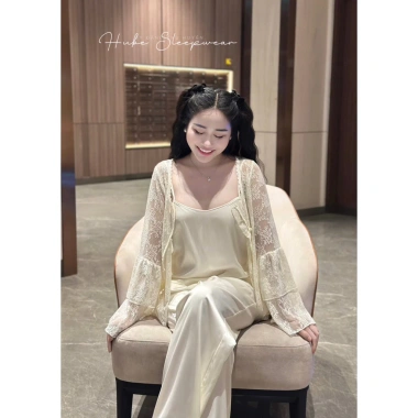 Set Bộ Ngủ Lụa Trơn, Áo Choàng Ren Nổi Lyly Tiểu Thư QC Cao Cấp Hube Sleepwear 665k 4 Set Bộ Ngủ Lụa Trơn, Áo Choàng Ren Nổi Lyly Tiểu Thư QC Cao Cấp Hube Sleepwear 665k 4