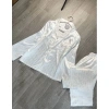 Sét bộ ngủ pijama lụa gấm hoạ tiết sang xịn freesize 40-60kg Giá chỉ 119.000₫ 4