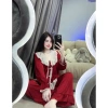 Sét bộ ngủ pijama tay dài phong cách tiểu thư chất lụa latin mềm mịn freesize 40-60kg giá 119k