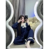 Sét bộ ngủ pijama tay dài phong cách tiểu thư chất lụa latin mềm mịn freesize 40-60kg giá 119k 5