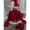 Sét bộ ngủ pijama viền ren thiết kế QC freesize 40-60kg giảm giá 20% chỉ 183.000 VND 2
