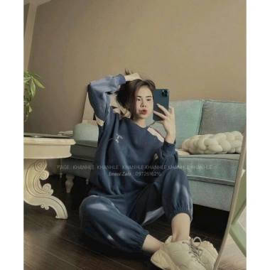Set bộ nỉ gấu sweater freesize và quần jogger Hàn Quốc Ullzang - Thoải mái đi học, mặc ở nhà chỉ 239k 5 Set bộ nỉ gấu sweater freesize và quần jogger Hàn Quốc Ullzang - Thoải mái đi học, mặc ở nhà chỉ 239k 5