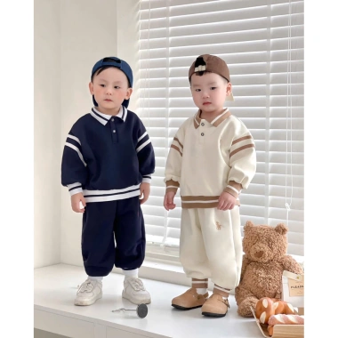 Set bộ nỉ polo cao cấp cho bé trai & bé gái - Mặc đều đẹp, giá ưu đãi 235k Set bộ nỉ polo cao cấp cho bé trai & bé gái - Mặc đều đẹp, giá ưu đãi 235k