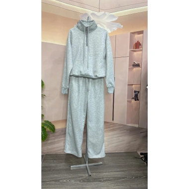 Set Bộ Nữ Cổ Cao Áo Bo Gấu + Quần Ống Suông - Nỉ 2 Da, Không Lót Lông, Thời Trang Giao Sau Tết Giá 184.999₫