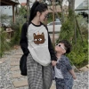 Sét bộ nữ LAM áo dài tay, quần dài caro baggy in Labubu, giá ưu đãi 227.500đ 6