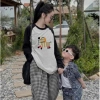 Sét bộ nữ LAM áo dài tay, quần dài caro baggy in Labubu, giá ưu đãi 227.500đ 10