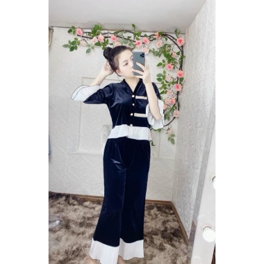 Sét bộ Nữ nhung trơn Pijama mùa đông - Đẹp, ấm áp, giá chỉ 207.000 VND 10