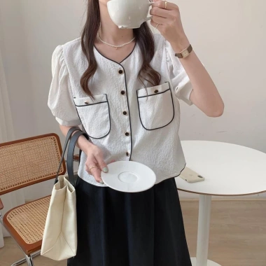 Set bộ nữ xốp viền pha túi mới - Siêu nhẹ, thời trang, giảm giá 172.500₫