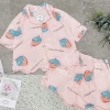 Set bộ pijama cộc viền bèo tay lỡ hàng - Thiết kế thời trang, mềm mại, giá 110.400đ 4