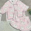 Set bộ pijama cộc viền bèo tay lỡ hàng - Thiết kế thời trang, mềm mại, giá 110.400đ 6