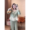 Sét bộ pijama tay dài lụa Latin mềm mịn, freesoze 40-60kg - Giá ưu đãi 99.999 VNĐ 10