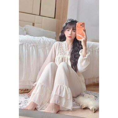 Sét bộ pijama tay dài siêu xinh freesize 40-60kg, giá chỉ 99.999đ 7 Sét bộ pijama tay dài siêu xinh freesize 40-60kg, giá chỉ 99.999đ 7