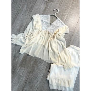 Sét bộ pijama tay dài siêu xinh freesize 40-60kg, giá chỉ 99.999đ