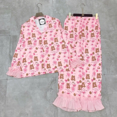 Set Bộ Pijama Tiểu Thư Tay Loe - Vải Mềm Mại, Thiết Kế Sang Trọng, Giá 122.500₫