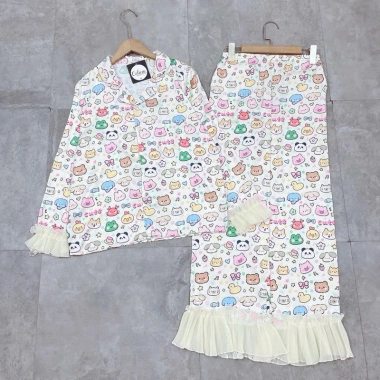 Set Bộ Pijama Tiểu Thư Tay Loe - Vải Mềm Mại, Thiết Kế Sang Trọng, Giá 122.500₫