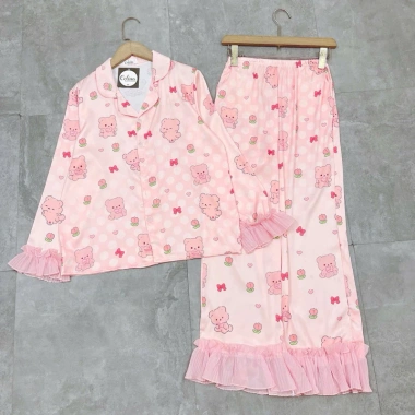 Set Bộ Pijama Tiểu Thư Tay Loe - Vải Mềm Mại, Thiết Kế Sang Trọng, Giá 122.500₫