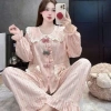Set bộ pyjama dài hình bèo 3 nơ xinh vân mây DD99 - Giá ưu đãi 139.620₫ 5