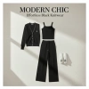 Set Bộ Thun Tăm 3 Món Cardigan, Áo 2 Dây & Quần Suông Ống Rộng Nữ Hàn Quốc - Giá 202.980 VND 4