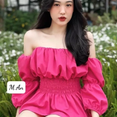 Sét Bộ Trễ Vai Dài Tay Bo Nhấn Chun Xinh – Giá Ưu Đãi 172.500₫, Giá Gốc 208.725₫ 3