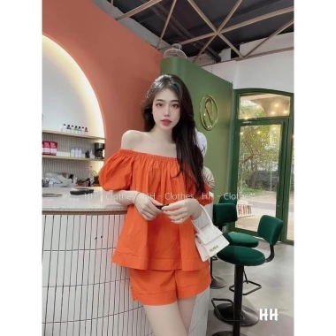 Sét bộ trễ vai tay bèo bồng nhiều màu - 2 kiểu, giảm còn 138k (giá gốc 179k) 10