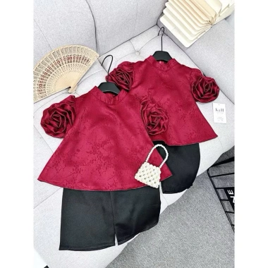 Set bộ váy bé gái CS413 lễ hội Noel, Giáng sinh, Tết, Trung Thu - Thiết kế xinh, thoải mái, giá ưu đãi 149.900₫