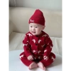 Sét Body len đỏ Tết kèm mũ HK KIDS, bodysuit thôm 0-3 tuổi, len Quảng Châu mềm mịn, mã 9.041 giảm 21%