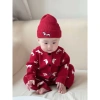 Sét Body len đỏ Tết kèm mũ HK KIDS, bodysuit thôm 0-3 tuổi, len Quảng Châu mềm mịn, mã 9.041 giảm 21% 6