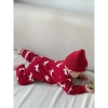 Sét Body len đỏ Tết kèm mũ HK KIDS, bodysuit thôm 0-3 tuổi, len Quảng Châu mềm mịn, mã 9.041 giảm 21% 7