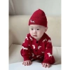 Sét Body len đỏ Tết kèm mũ HK KIDS, bodysuit thôm 0-3 tuổi, len Quảng Châu mềm mịn, mã 9.041 giảm 21% 8