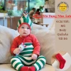 Set Body Tết bé 4-14kg kèm yếm Lân, mũ đỏ chóp và tặng tất, sẵn ship, giảm còn 175k 3