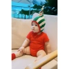 Set Body Tết bé 4-14kg kèm yếm Lân, mũ đỏ chóp và tặng tất, sẵn ship, giảm còn 175k 4