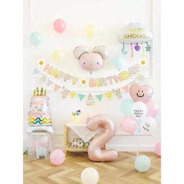 Set Bóng Trang Trí Sinh Nhật Happy Birth Day kèm bơm và băng dính - Giá ưu đãi 96.000đ 6