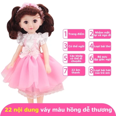 Set Búp Bê Công Chúa Băng Giá kèm phụ kiện đa dạng cho bé gái – Giá ưu đãi 146,299₫ 10