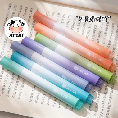 Set Bút Dạ Quang 4 màu Gradient – Ngòi mềm, highlight cho học sinh, 19.900 VND 5