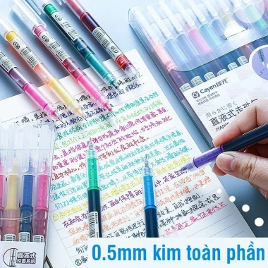 Set bút gel màu 0.5mm cho học sinh – bút đánh dấu, bullet journal – 21.500đ 8