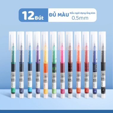 Set bút gel màu 0.5mm cho học sinh – bút đánh dấu, bullet journal – 21.500đ 10