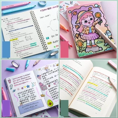 Set bút highlight pastel tốt – Giá ưu đãi 38.000 VND, giảm so với 49.400 VND 5