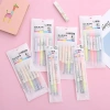 Set bút màu highlight hai đầu sáng tạo, bút nhớ cute tiện lợi, quà tặng văn phòng phẩm Babi Store 15k 5